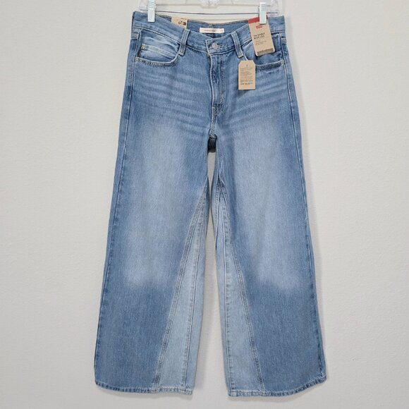 NWT Levi's 94 Baggy Wide Leg Jeans Y2K Size 28 Paneled